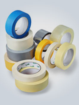 bedrucktes, farbiges Klebeband aus verschiedenen Materialien